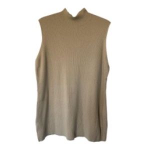 Calvin Klein Tan Sleeveless Sweater XL  NWT